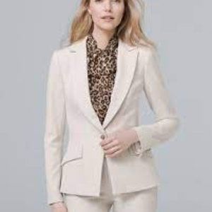 White House Black Market Herringbone Blazer